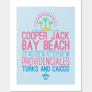 Cooper Jack Bay Beach, Providenciales, Turks and Caicos Islands Posters and Art